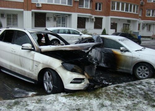 В результате пожара в Коркино сгорели
